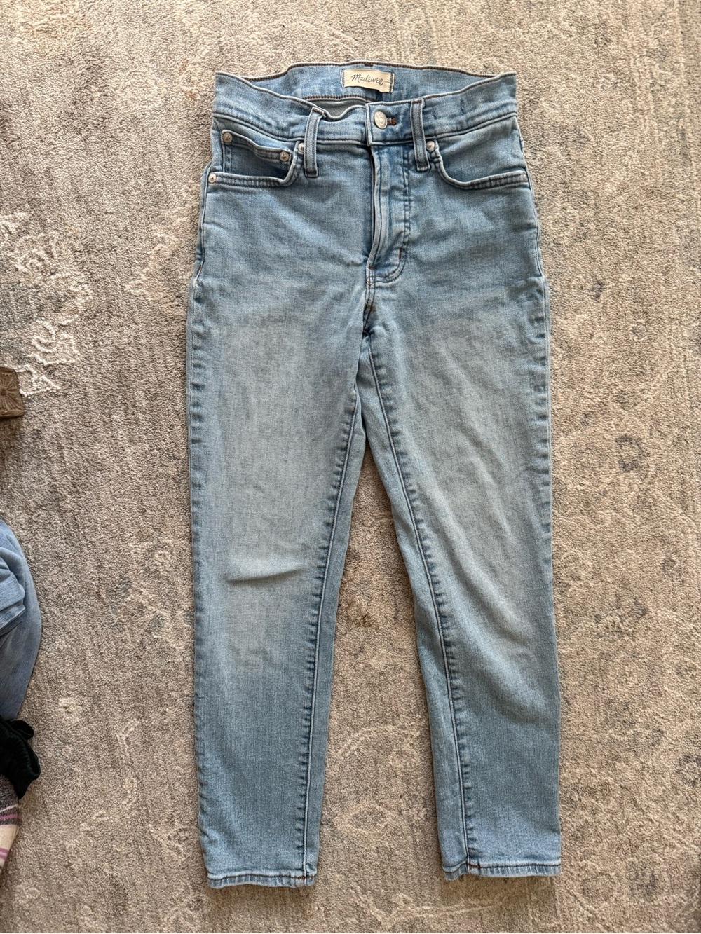 Madewell Mid-Rise Perfect Vintage Straight Leg Jeans - Light Wash - Size 24
